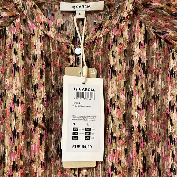 BNWT Garcia Blouse size L $79 - Picture 2 of 6